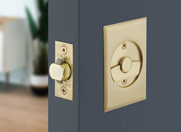 Emtek Rectangular Pocket Door Tubular Locks