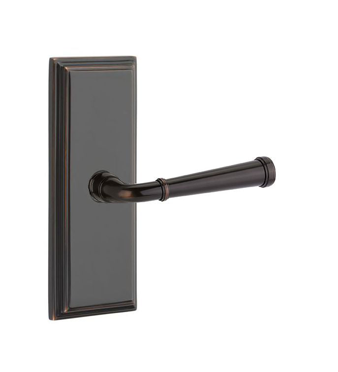 Emtek Door Handle - Merrimack Lever 7" Wilshire Sideplate