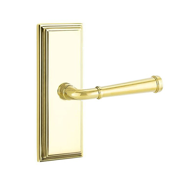 Emtek Door Handle - Merrimack Lever 7" Wilshire Sideplate