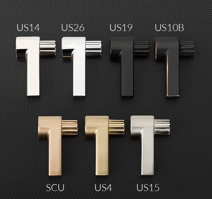 EMTEK SELECT Cabinet Pull Rectangular  - Satin Copper Stem