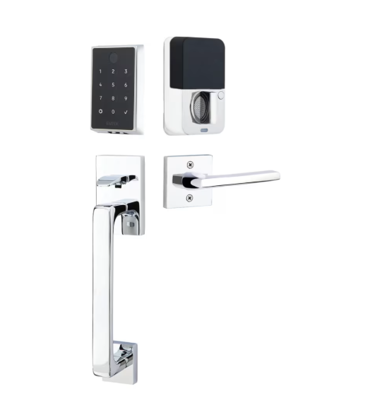 Emtek EMPowered™ 2 Touch Entry Set with Baden Grip