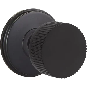 Emtek Select Door Knobs- Conical Straight Knurled Knob - Watford Rosette