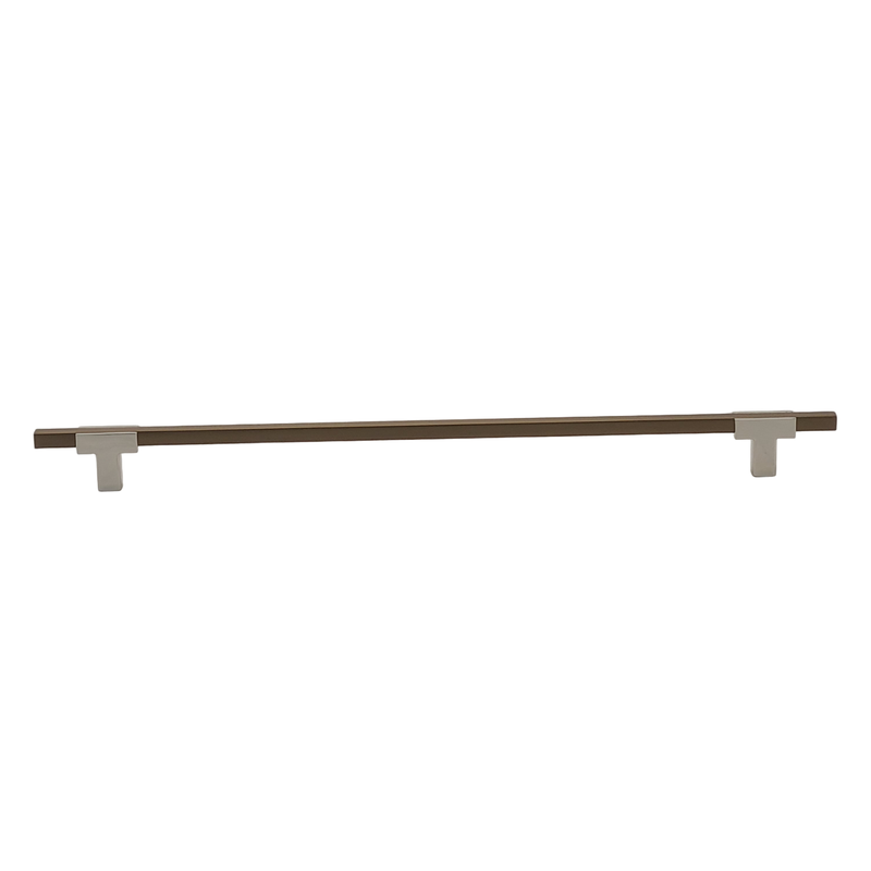 Two Tone T-Bar Handle - Polished Nickel Base 778