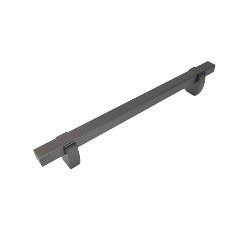 Wide Two Tone Curvy Legged Handle - Titanium Base 765