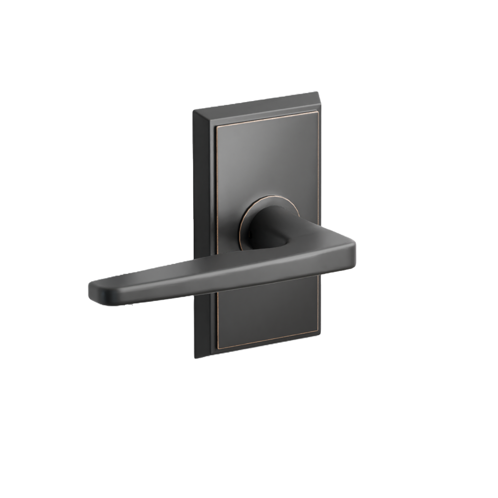 Emtek Hermes Lever with Rectangular Rosette