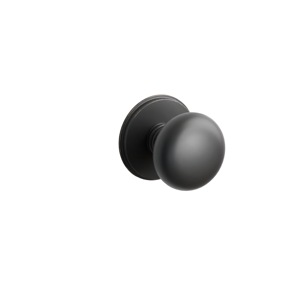 Emtek Door Handle - Providence Knob Watford Rosette - Classic Brass