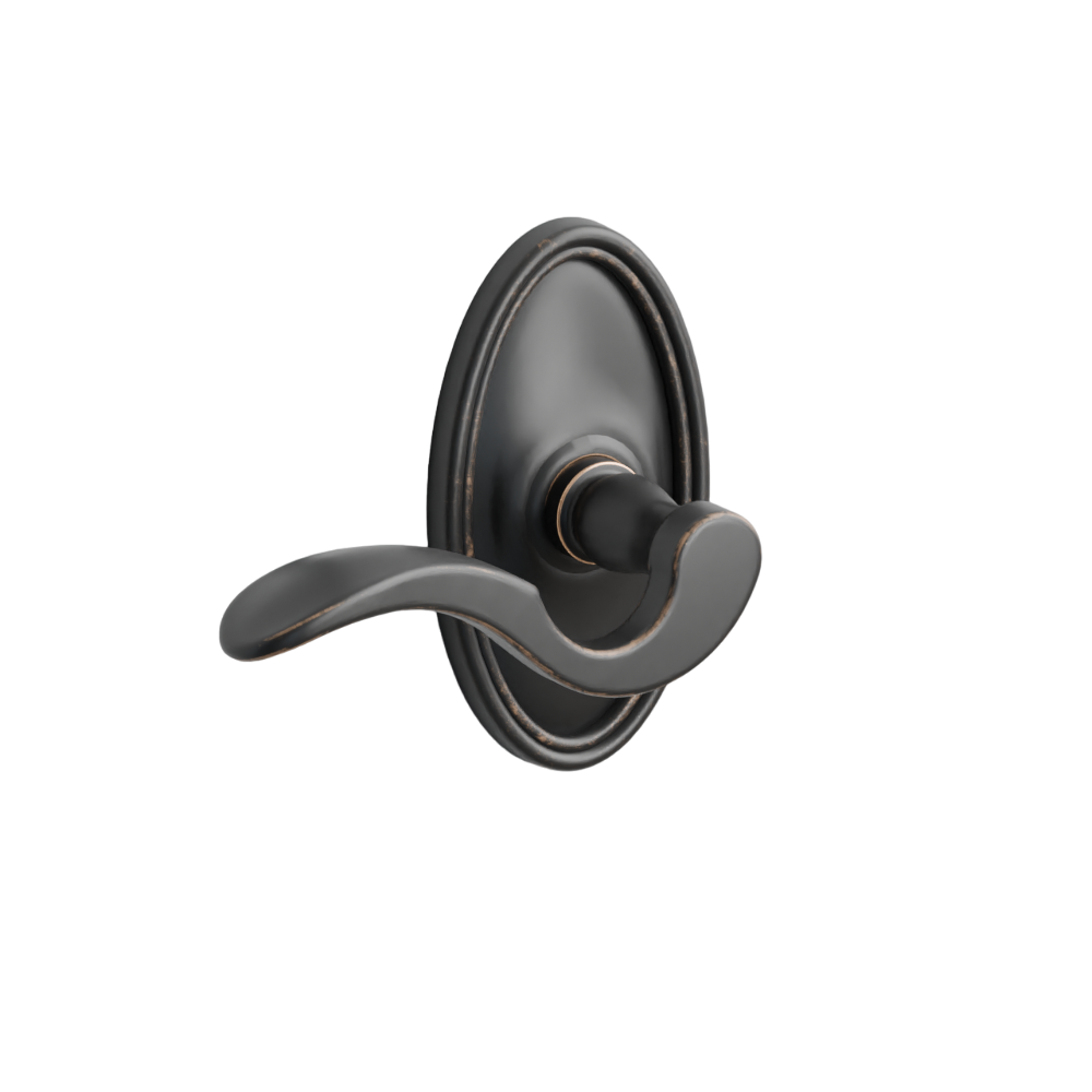 Emtek Cortina Lever with Oval Rosette