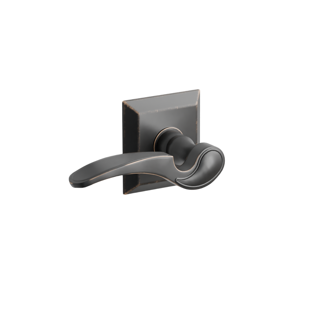 Emtek  Door Handle - Coventry Lever Quincy Rosette - Designer Brass