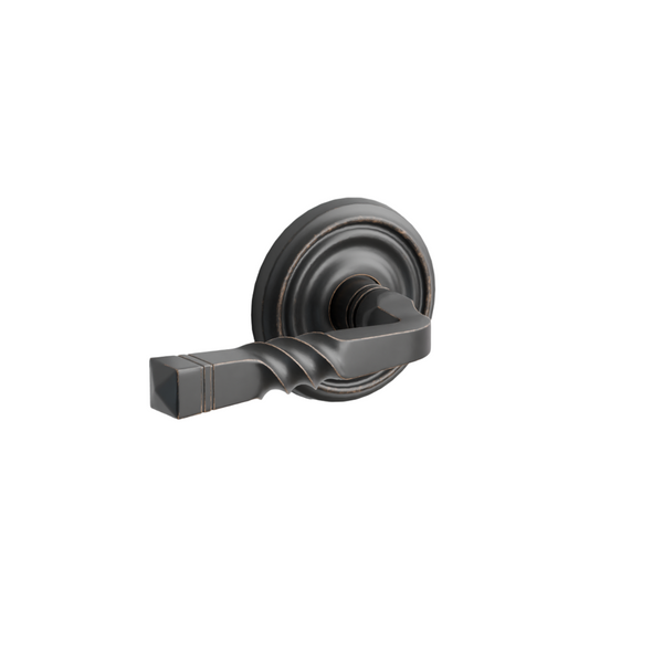 Emtek Door Handle - Santa Fe Lever Regular Rosette - Designer Brass