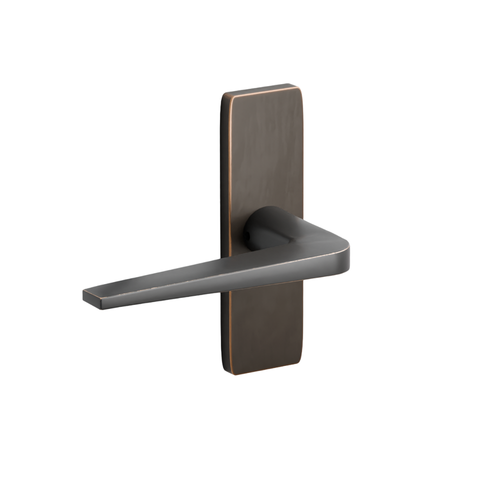 Emtek Stretto Narrow Trim Locksets with Athena Lever
