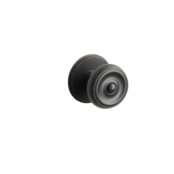 Emtek Door Handle - Waverly Knob Watford Rosette - Classic Brass