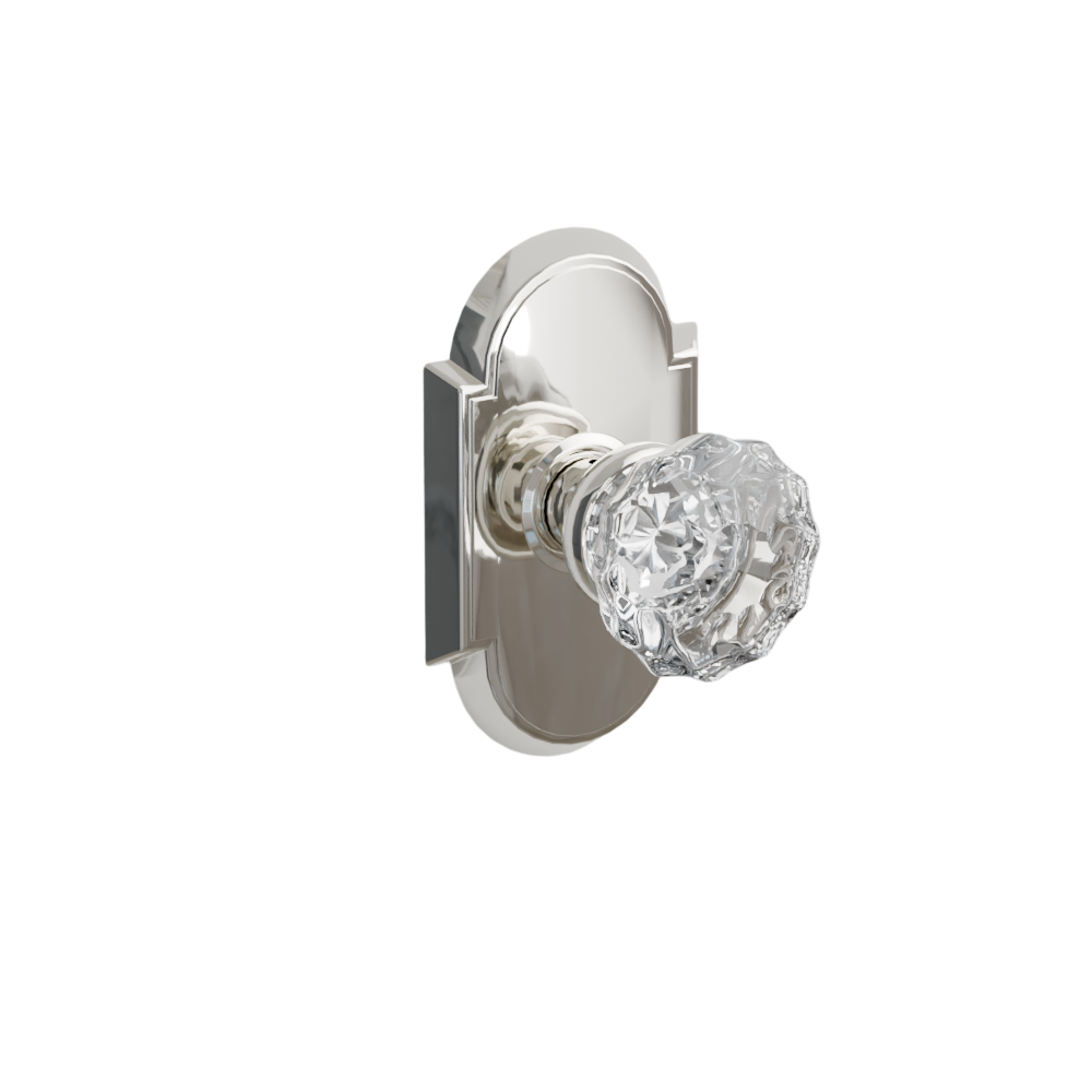 Emtek Door Handle - Astoria Knob #8 Rosette - Glass