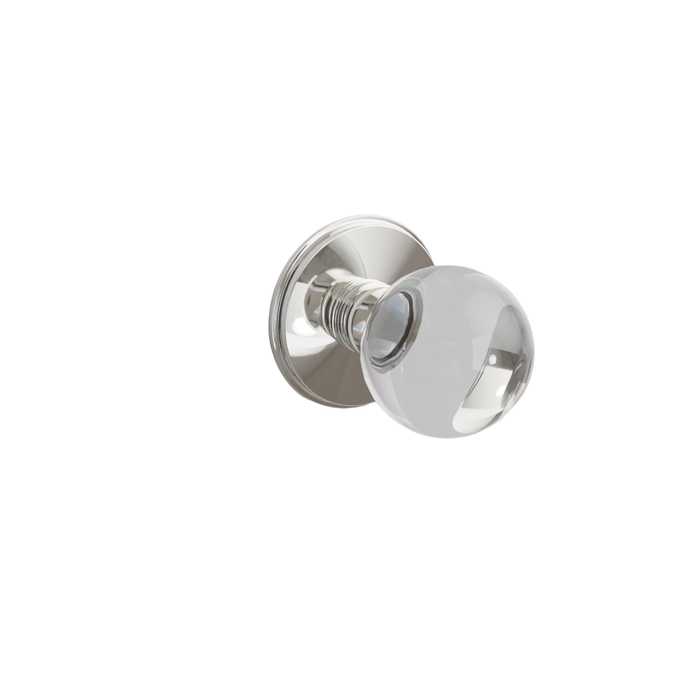 Emtek Door Handle - Bristol Knob Watford Rosette - Glass