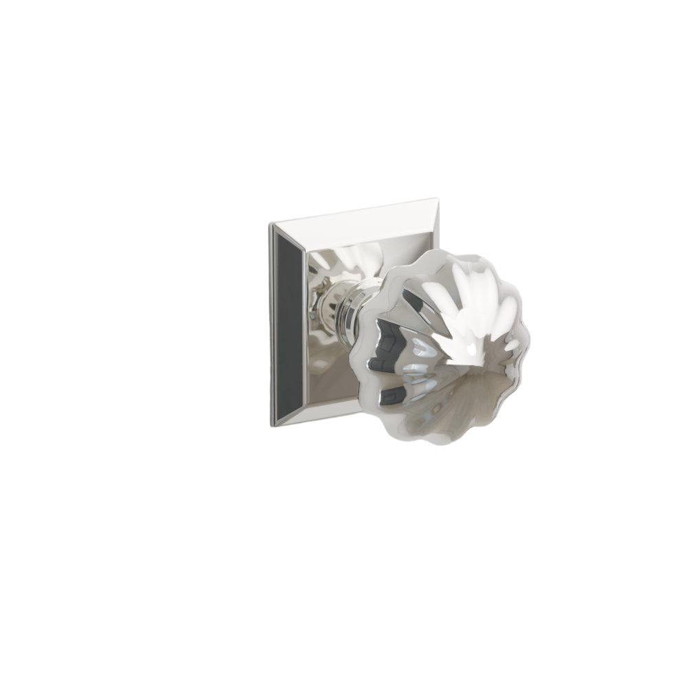 Emtek  Door Handle - Melon Knob Quincy Rosette - Classic Brass