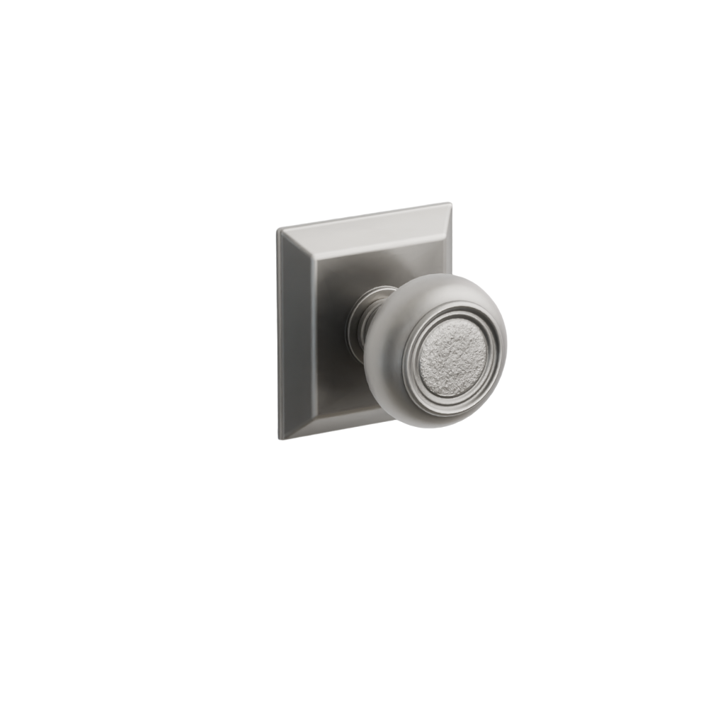 Emtek  Door Handle - Belmont Knob Quincy Rosette - Designer Brass