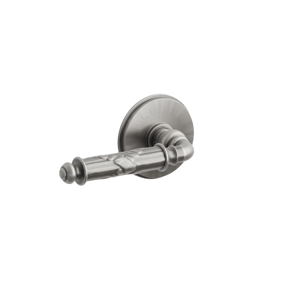 Emtek Door Handle - Ribbon & Reed Lever Watford Rosette - Designer Brass