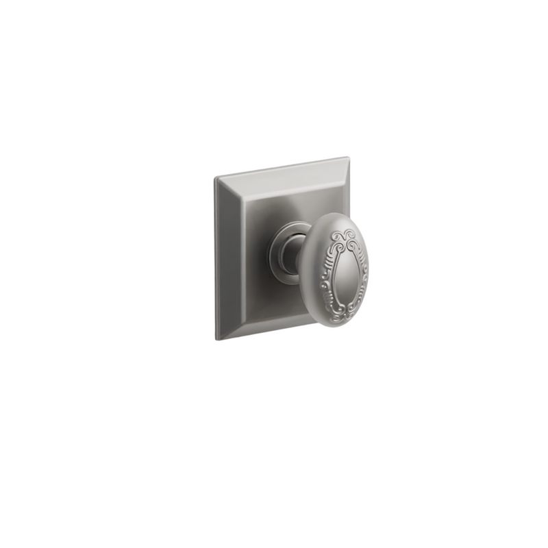 Emtek  Door Handle -  Victoria Knob Quincy Rosette - Designer Brass