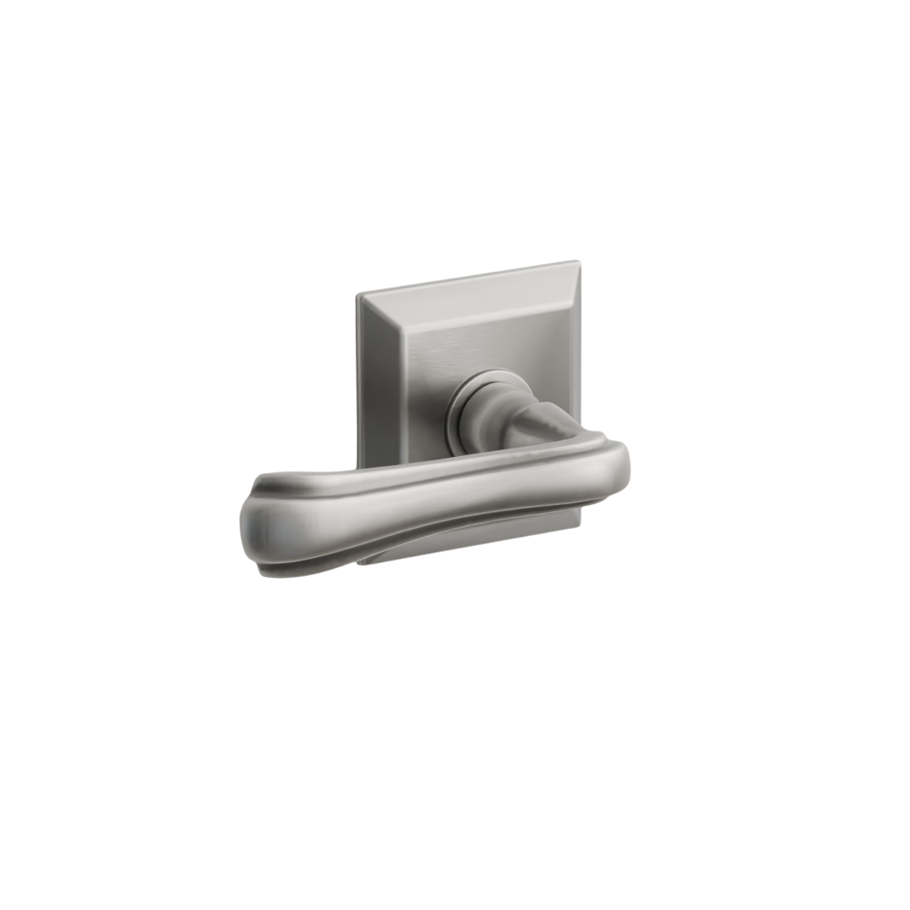 Emtek  Door Handle - Wembley  Lever Quincy Rosette - Designer Brass