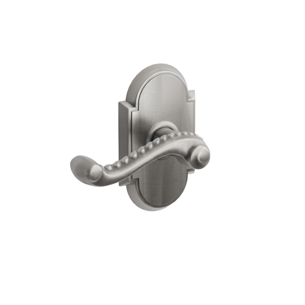 Emtek Door Handle -Rope  Lever #8 Rosette - Designer Brass