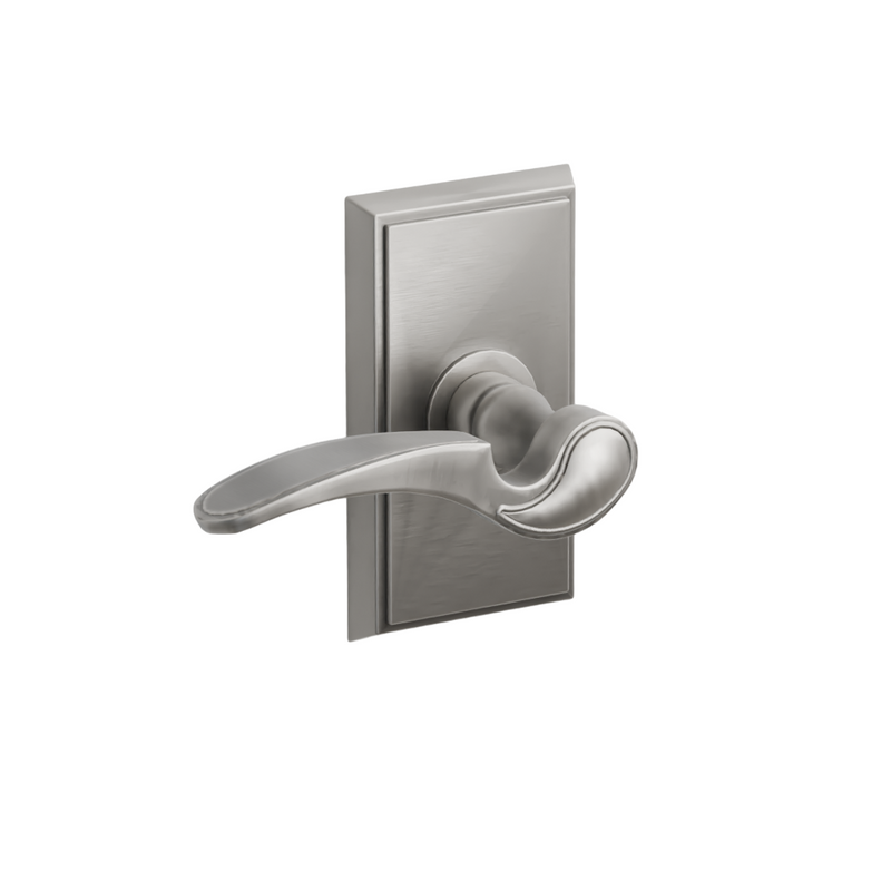 Emtek  Door Handle - Coventry Lever Rectangular Rosette - Designer Brass