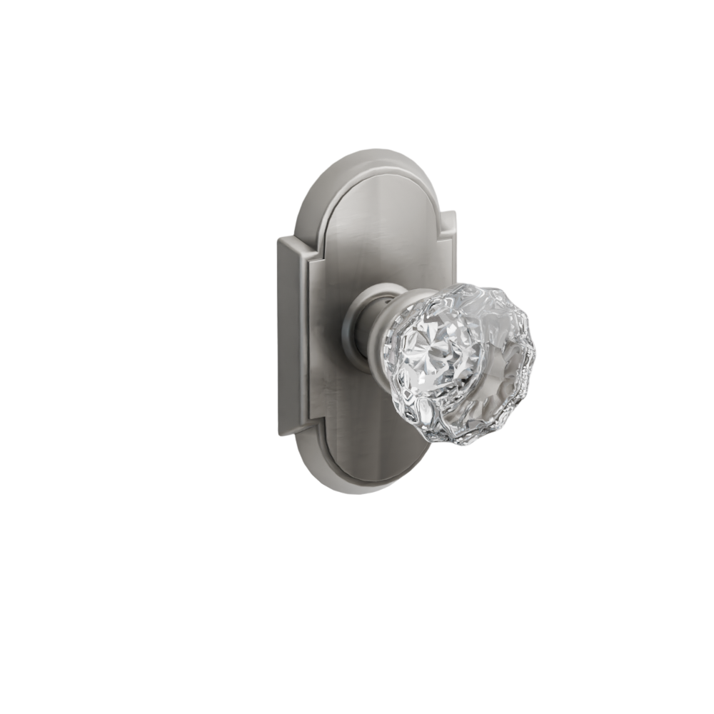 Emtek Door Handle - Astoria Knob #8 Rosette - Glass