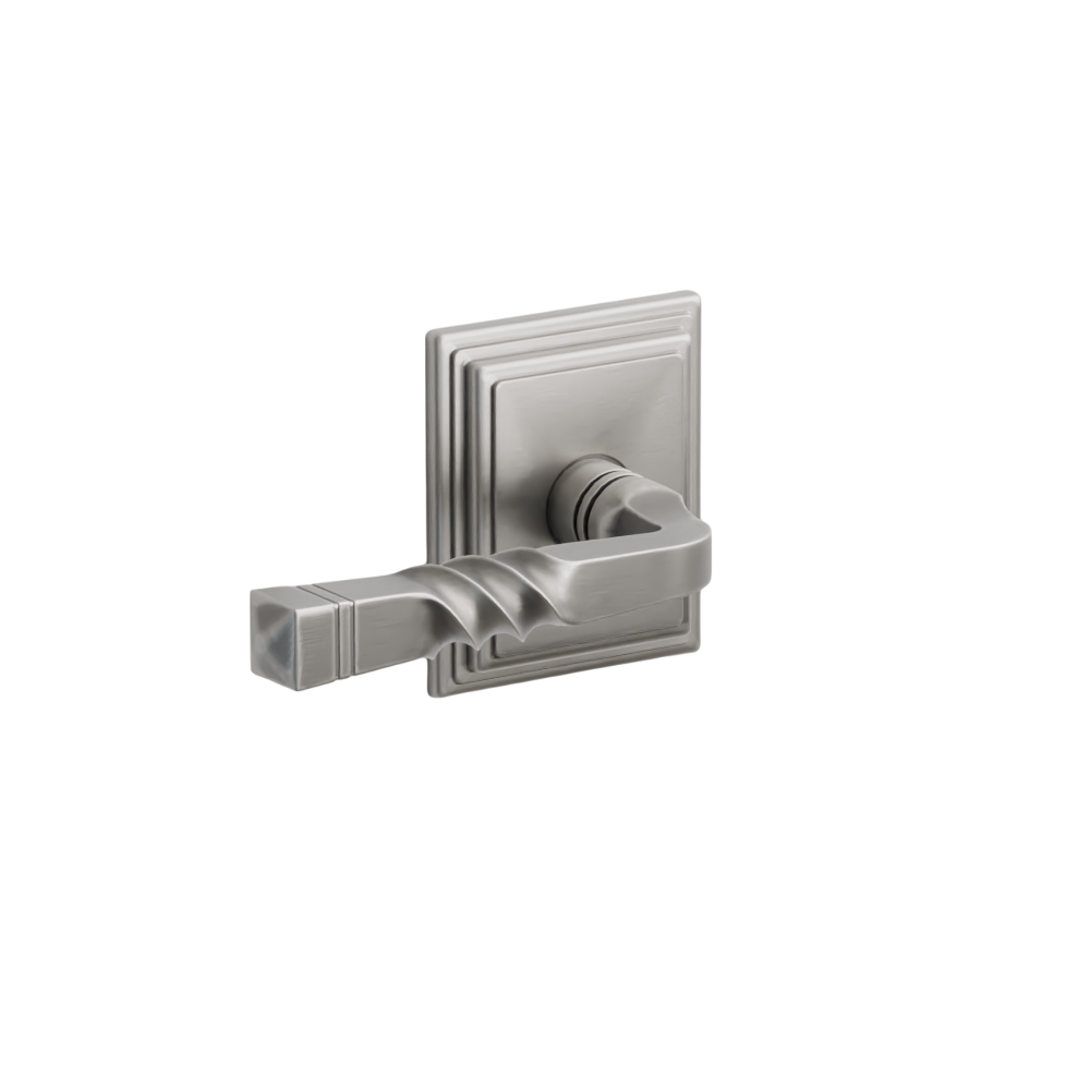 Emtek  Door Handle - Santa Fe Lever Wilshire Rosette - Designer Brass