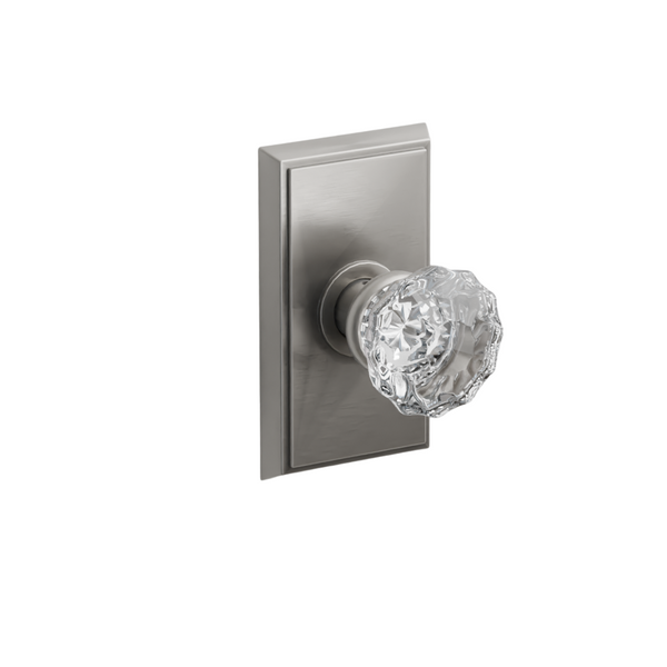 Emtek  Door Handle - Astoria Knob Rectangular Rosette - Glass