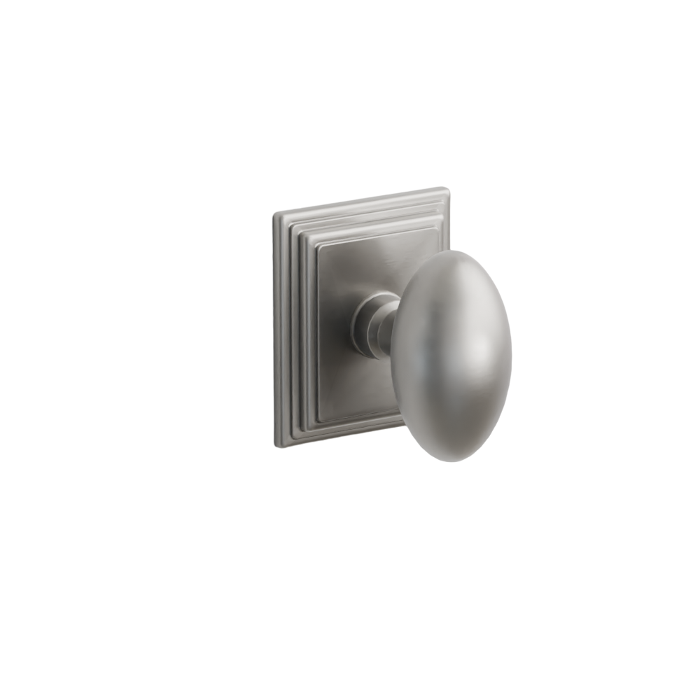 Emtek  Door Handle - Egg Knob Wilshire Rosette - Classic Brass