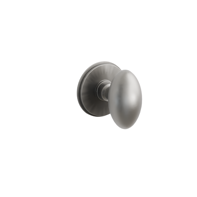 Emtek Door Handle - Egg Knob Watford Rosette - Classic Brass