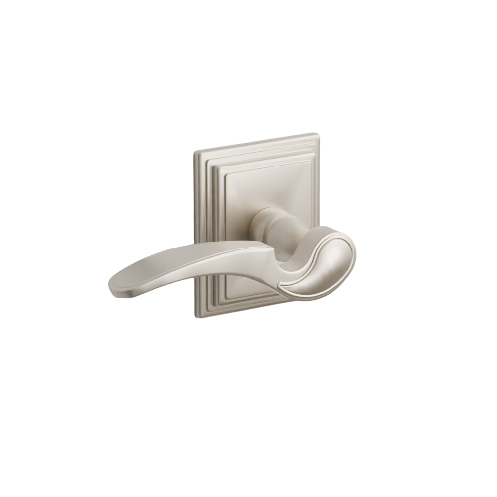 Emtek  Door Handle - Coventry Lever Wilshire Rosette - Designer Brass