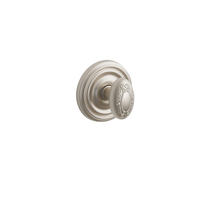 Emtek Door Handle - Victoria Knob Regular Rosette - Designer Brass