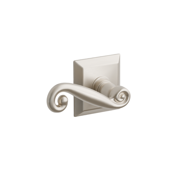 Emtek  Door Handle - Rustic Lever Quincy Rosette - Designer Brass