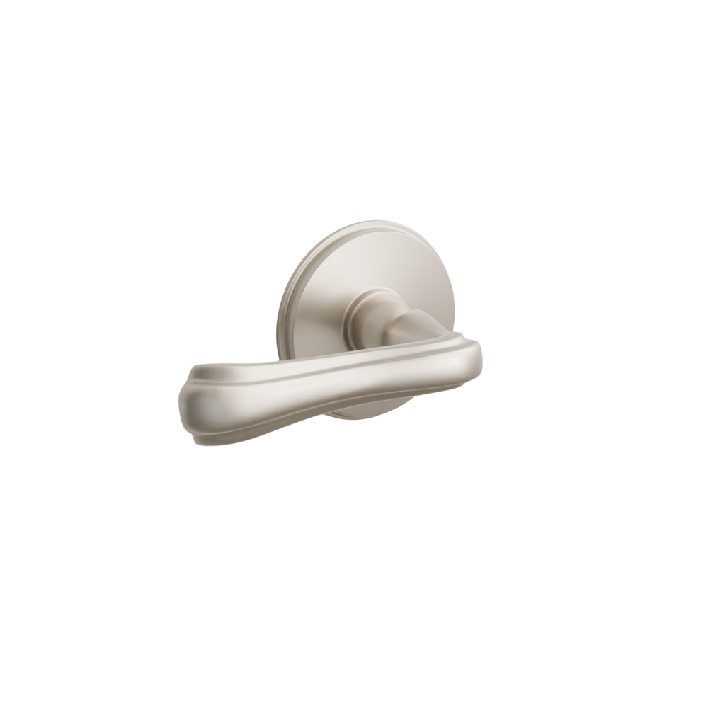 Emtek Door Handle - Wembley  Lever Watford Rosette - Designer Brass