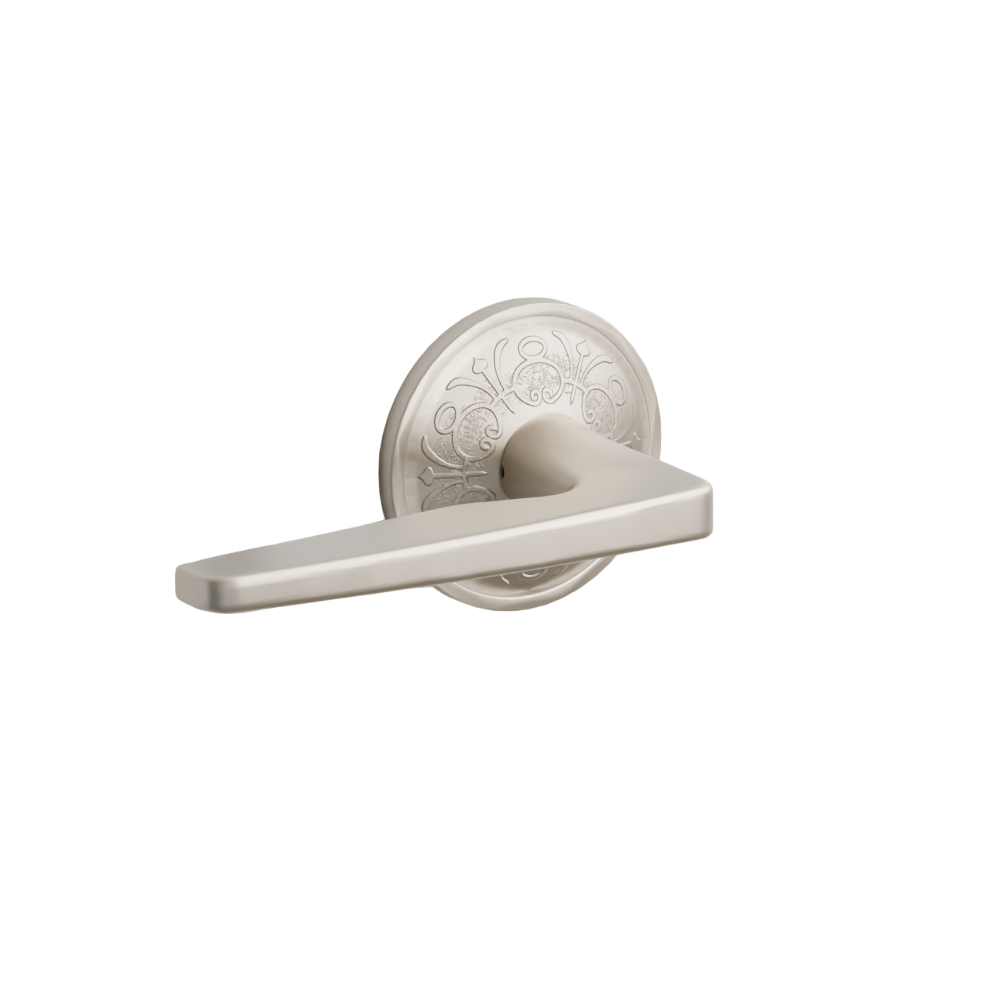 Emtek Hermes Lever with Lancaster Rosette