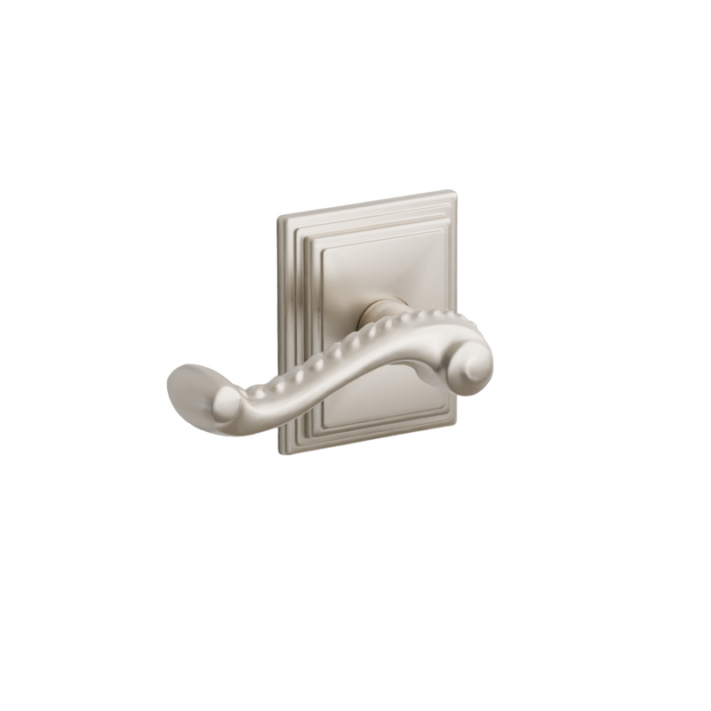 Emtek  Door Handle - Rope  Lever Wilshire Rosette - Designer Brass