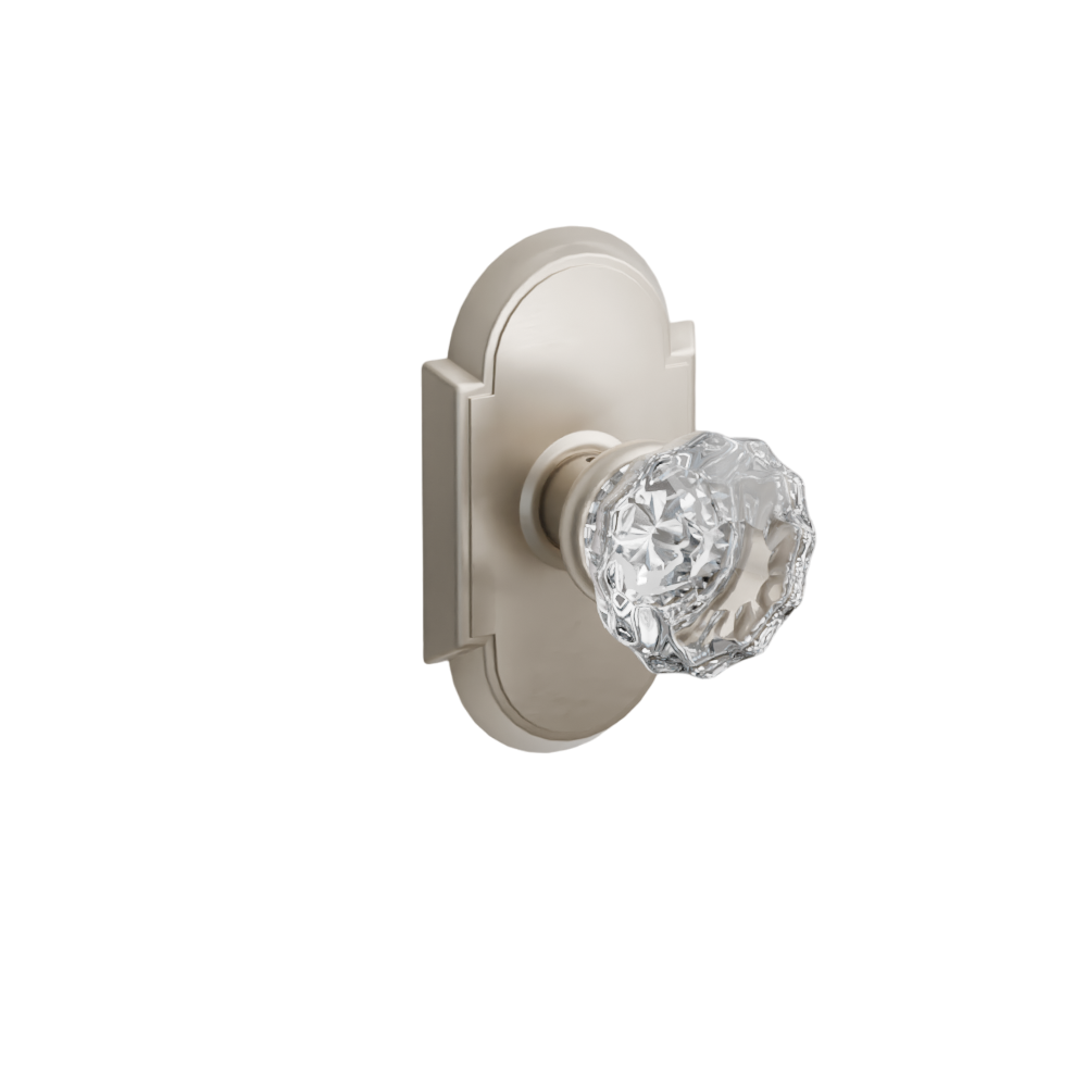 Emtek Door Handle - Astoria Knob #8 Rosette - Glass