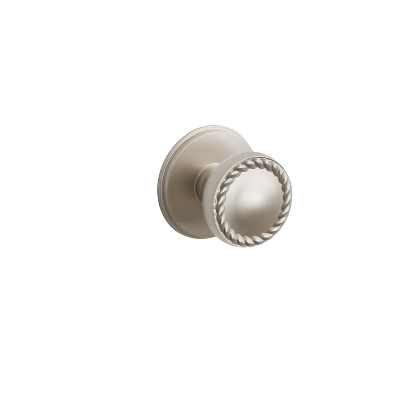 Emtek Door Handle - Rope Knob Watford Rosette - Designer Brass