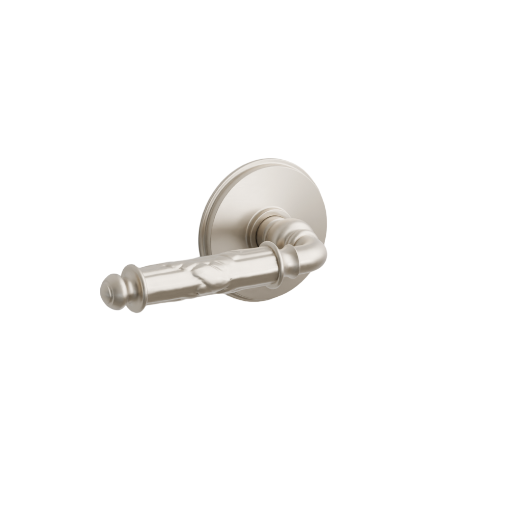 Emtek Door Handle - Ribbon & Reed Lever Watford Rosette - Designer Brass