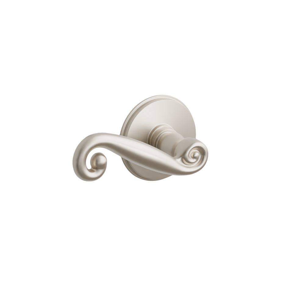 Emtek Door Handle - Rustic Lever Watford Rosette - Designer Brass