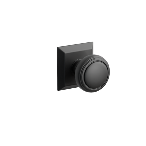 Emtek  Door Handle - Norwich Knob Quincy Rosette - Classic Brass