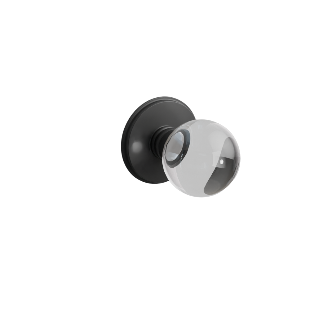 Emtek Door Handle - Bristol Knob Watford Rosette - Glass