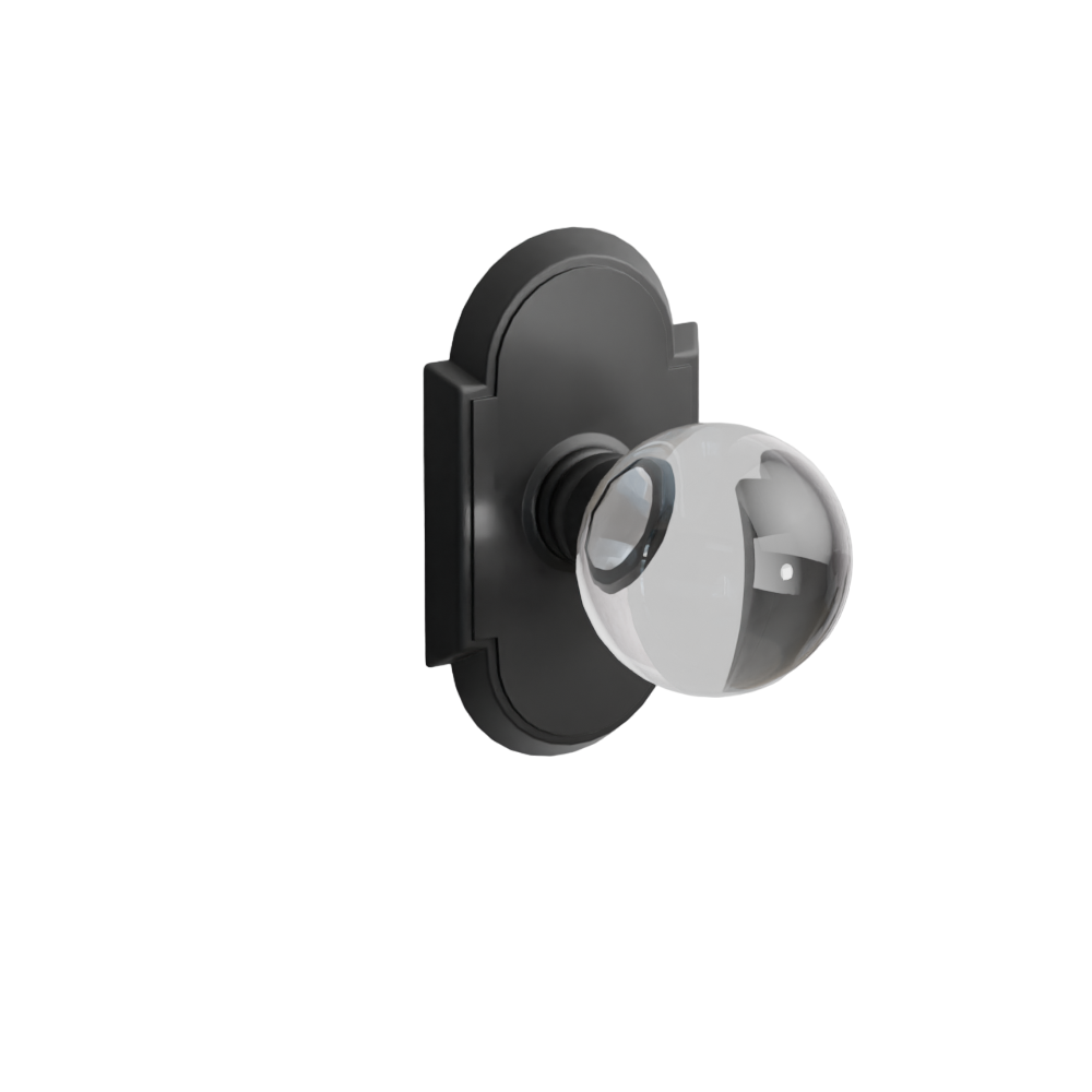 Emtek Door Handle - Bristol Knob #8 Rosette - Glass