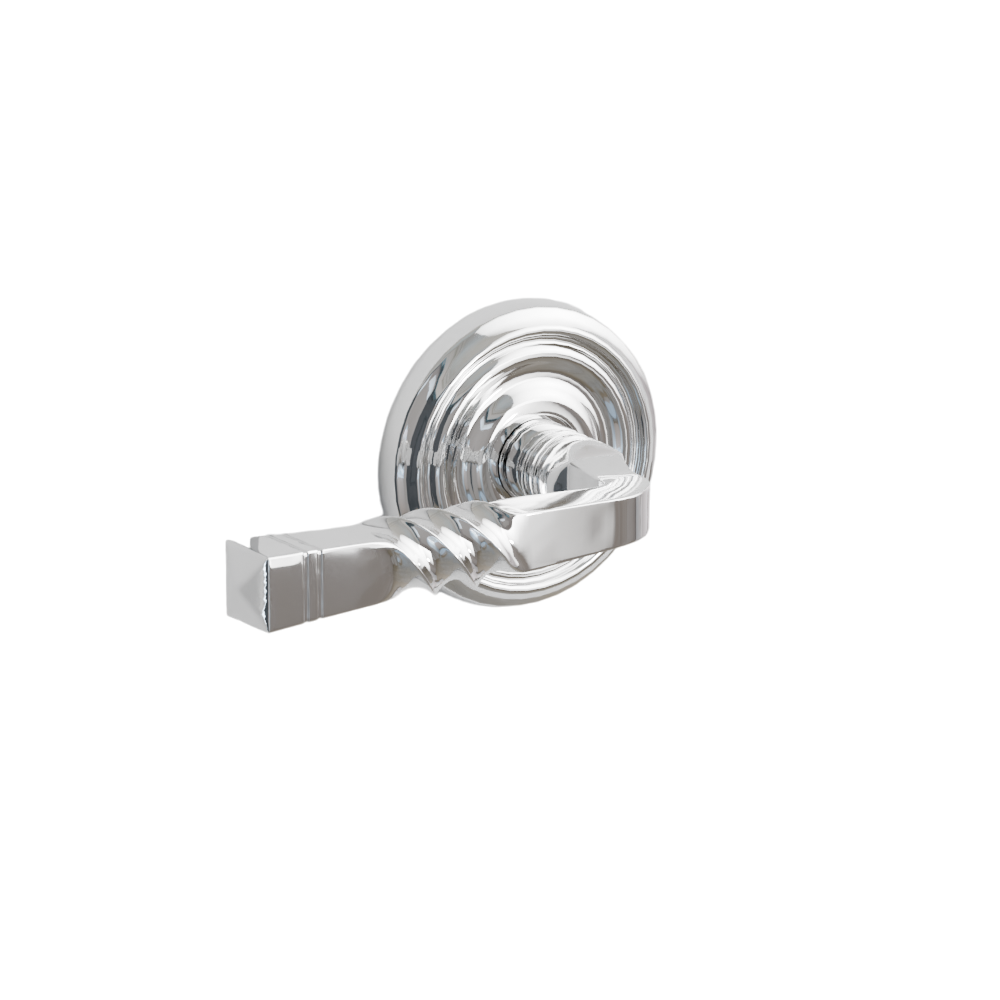 Emtek Door Handle - Santa Fe Lever Regular Rosette - Designer Brass