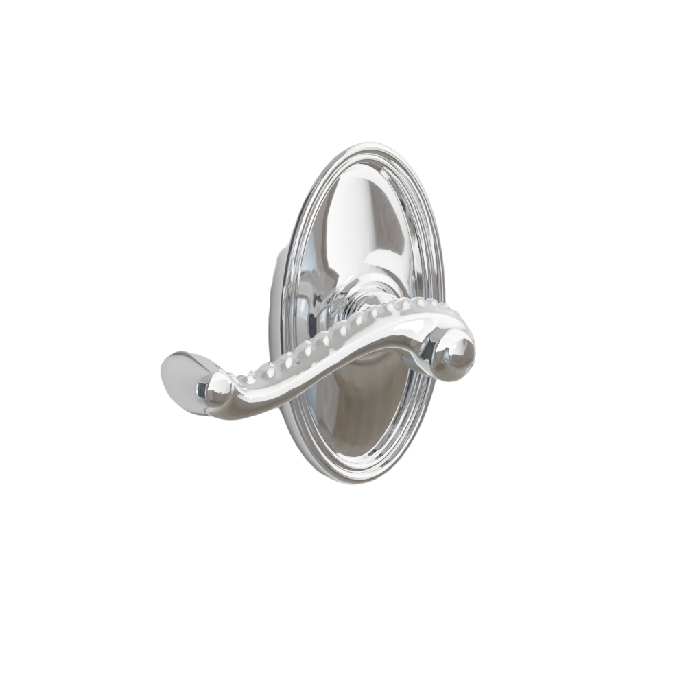 Emtek Door Handle - Rope  Lever Oval Rosette - Designer Brass