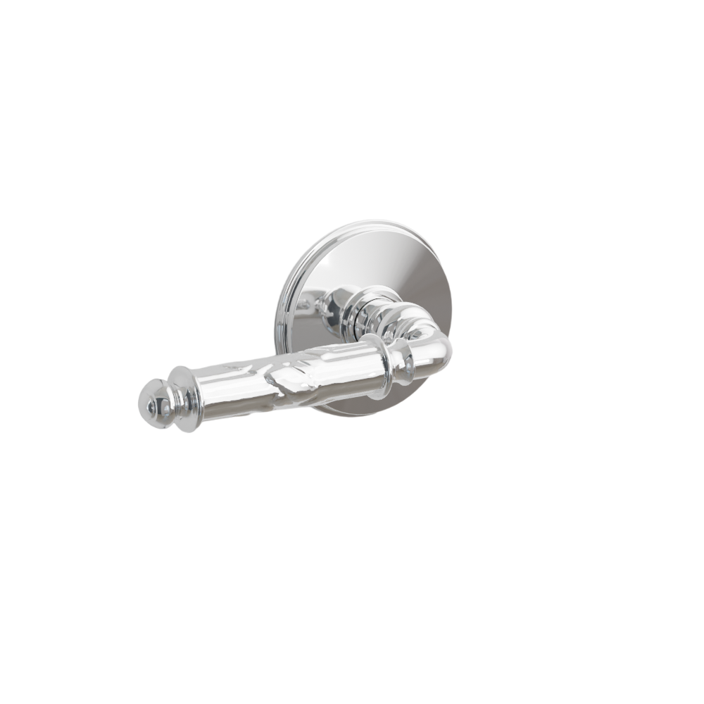 Emtek Door Handle - Ribbon & Reed Lever Watford Rosette - Designer Brass