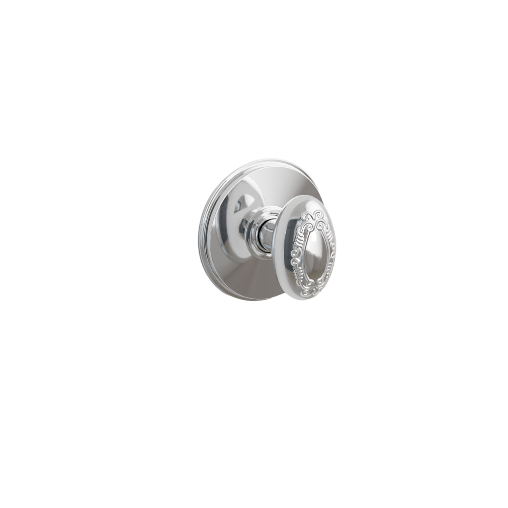Emtek Door Handle - Victoria Knob Watford Rosette - Designer Brass