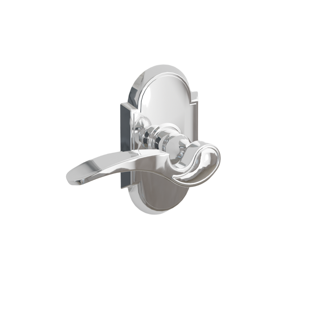 Emtek Door Handle - Coventry Lever #8 Rosette - Designer Brass