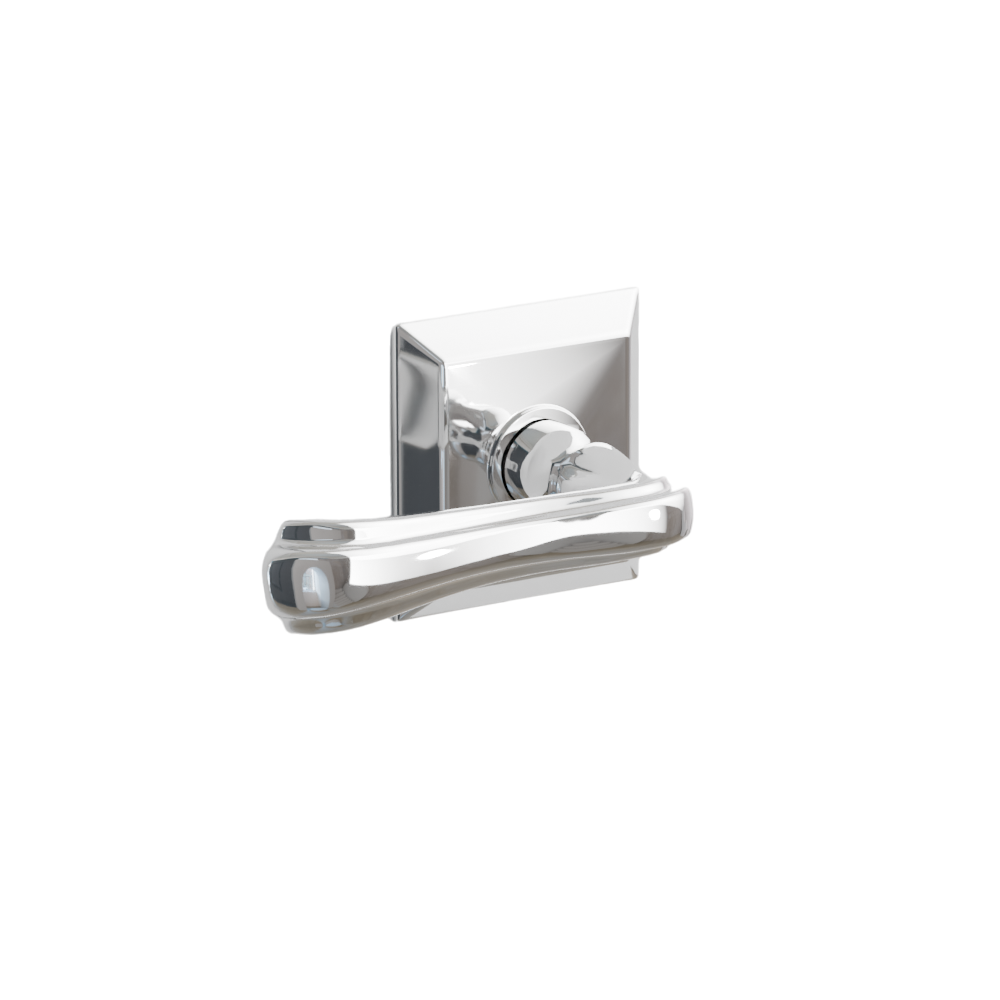 Emtek  Door Handle - Wembley  Lever Quincy Rosette - Designer Brass