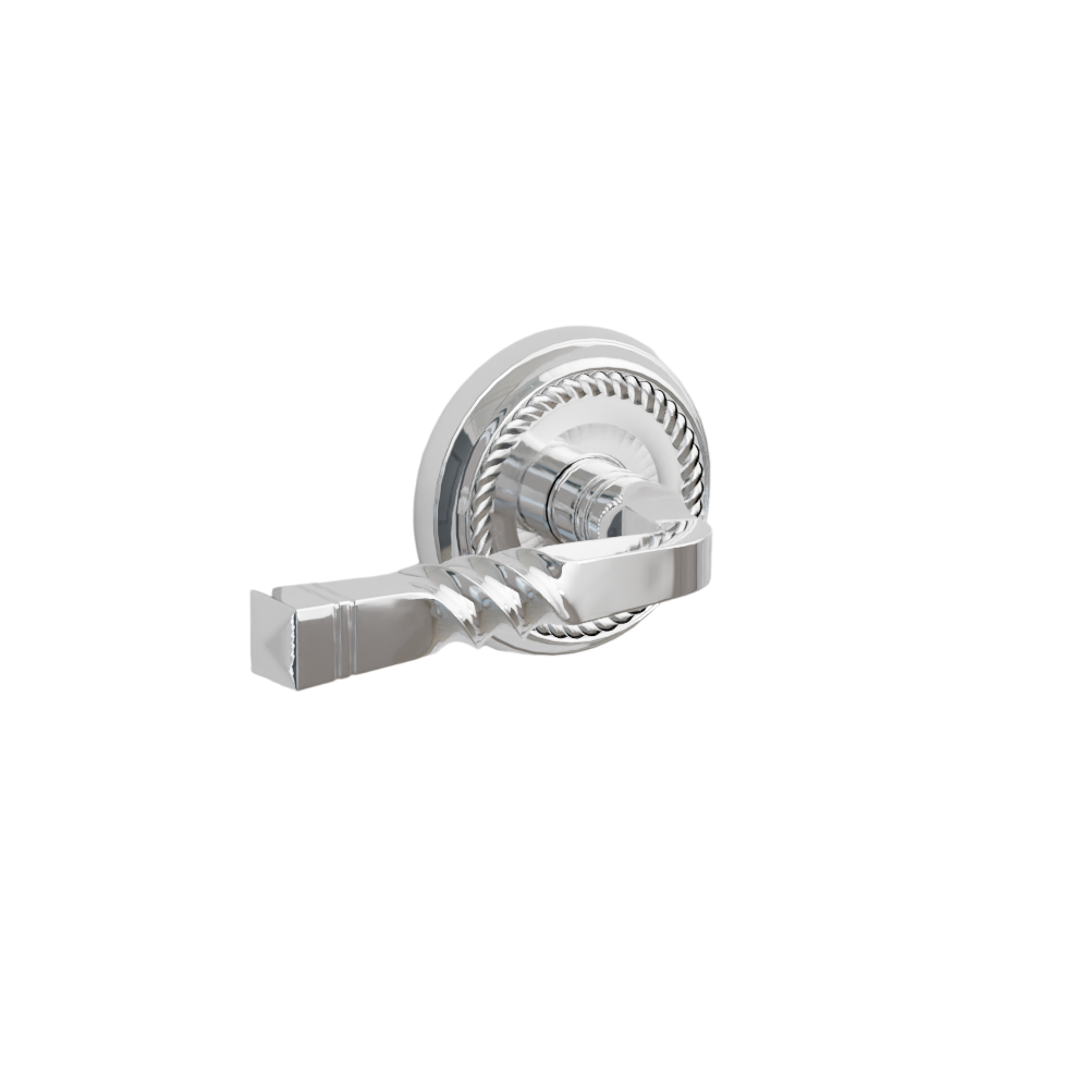 Emtek Door Handle - Santa Fe Lever Rope  Rosette - Designer Brass