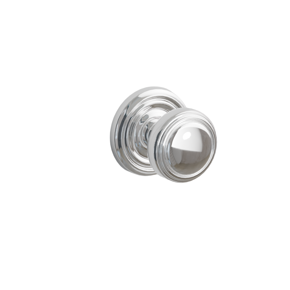 Emtek Door Handle - Norwich Knob Regular Rosette - Classic Brass